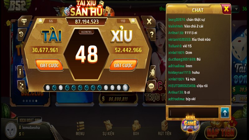 Sự kiện thưởng nhân 3 game tài xỉu B52 club kiếm thưởng lớn